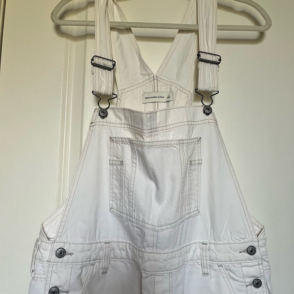Abercrombie & Fitch White Overalls